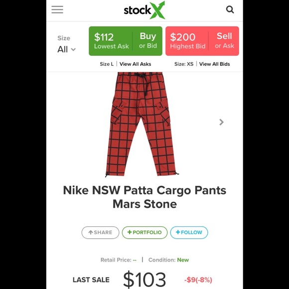 Nike | Pants | Nike Nsw Patta Cargo 